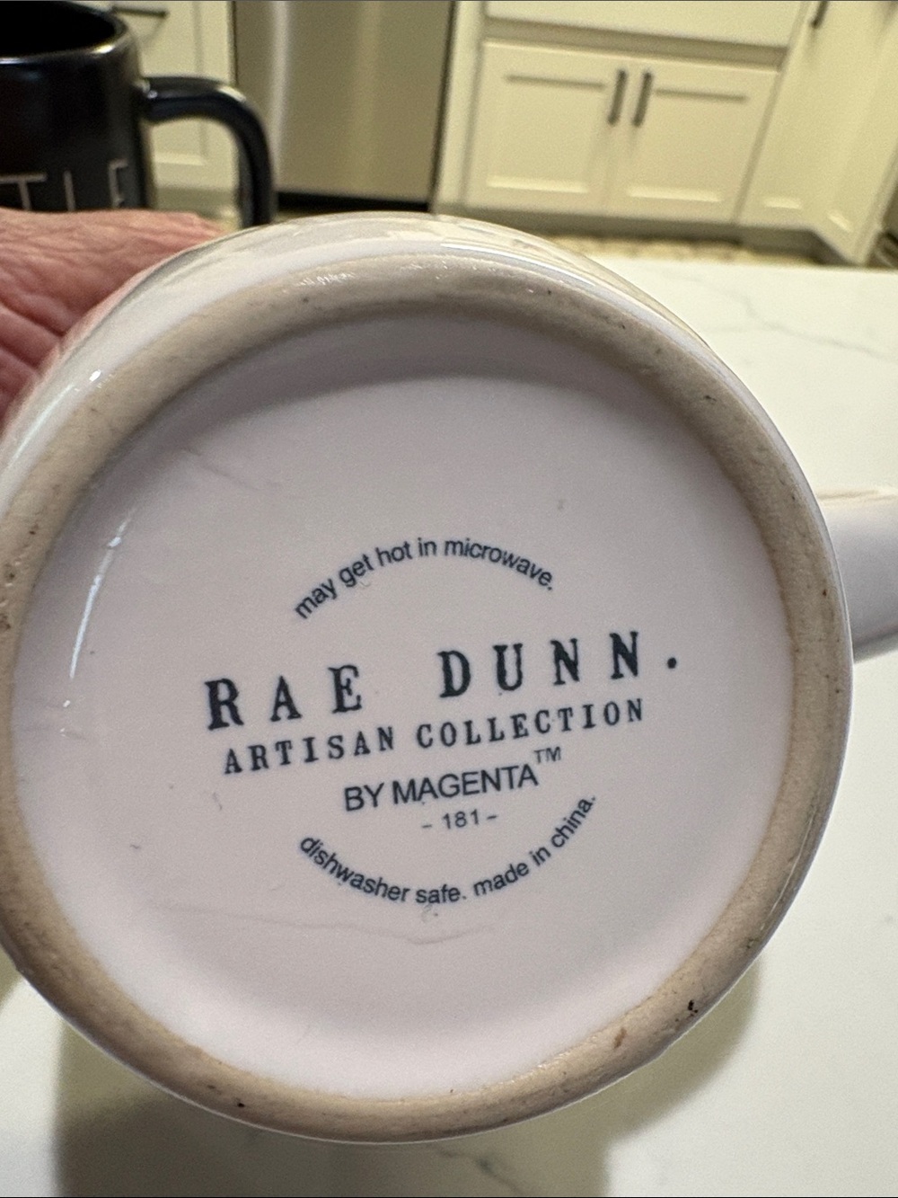 Rae Dunn White Ceramic Mug with Black 'BOSS LADY' Lettering - Picture 3 of 5